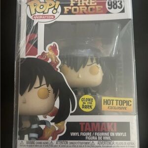Tamaki #983 Hot Topic Exclusive GITD Funko Pop Fire Force